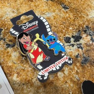 Disney Studio Store Hollywood Lilo & Stitch Pin with Red and Blue